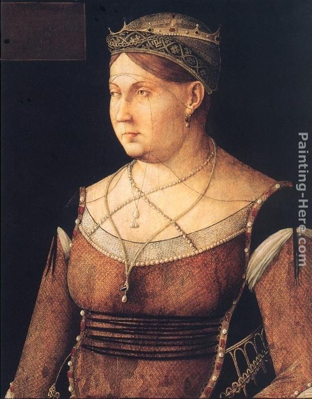 Gentile Bellini Portrait of Catharina Cornaro, Queen of Cyprus